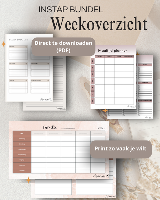 Instap bundel – Weekoverzicht